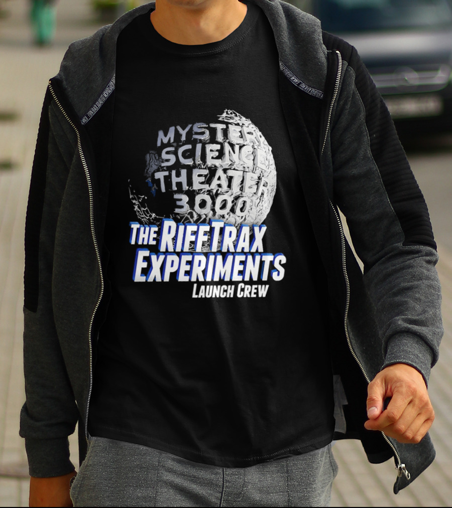 Mystery Science Theater 3000 The Rifftrax Experiments Launch Crew T-Shirt