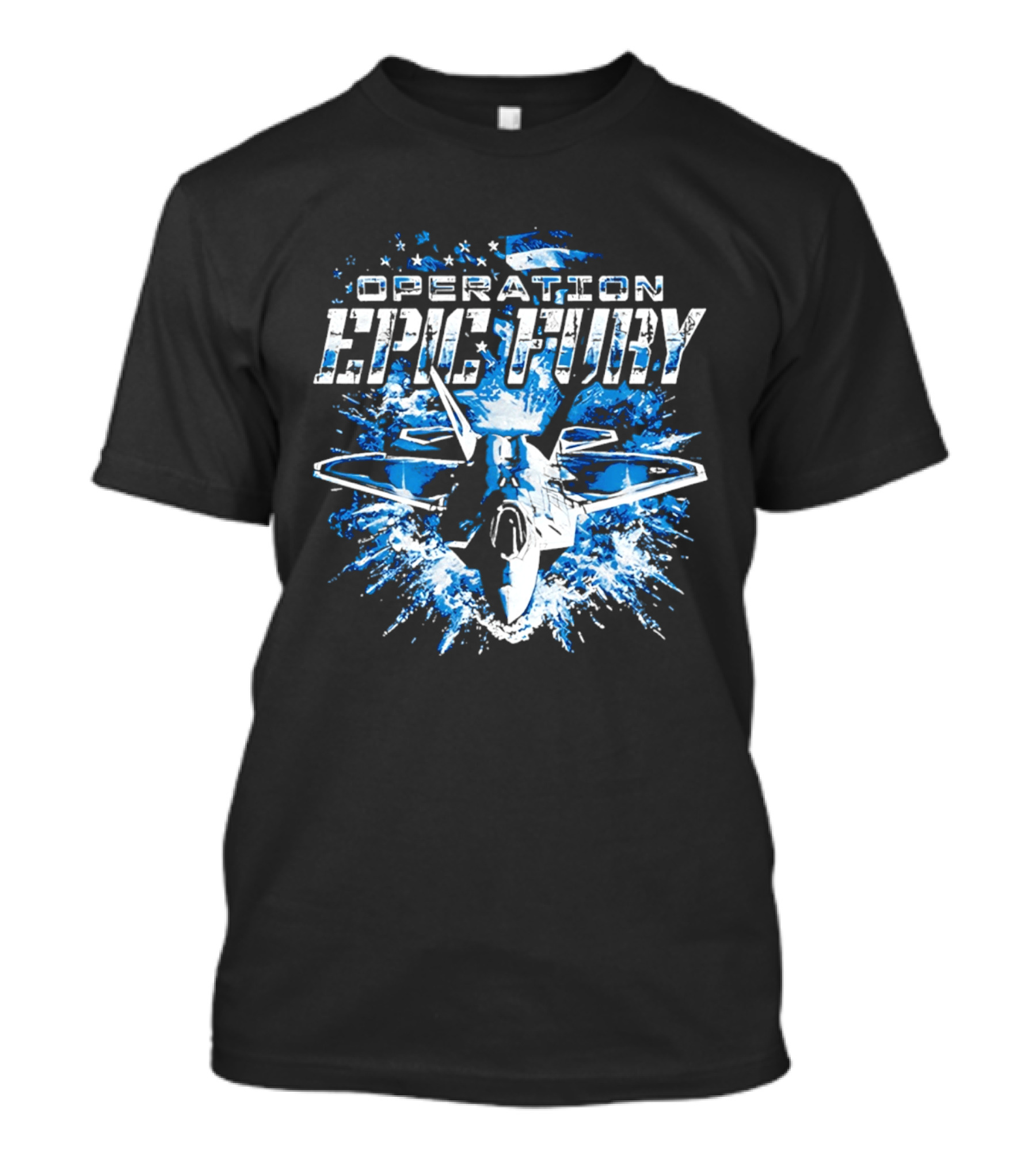 Operation Epic Fury F 22 Jet Explosion T-Shirt