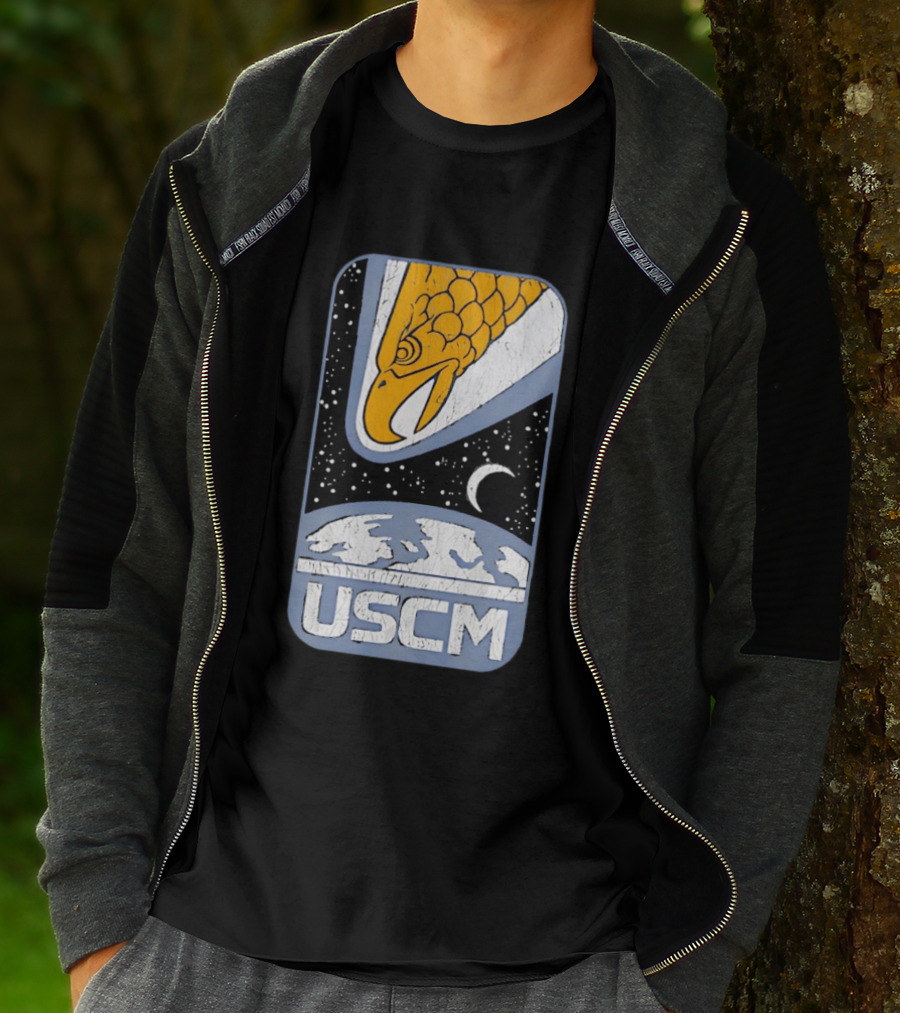 USCM Screaming Eagle Lunar Night Sky T-Shirt