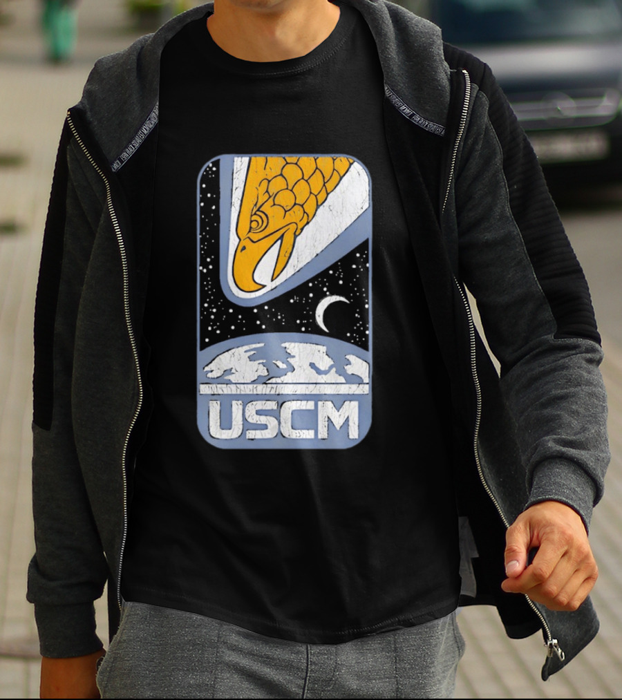 USCM Screaming Eagle Lunar Night Sky T-Shirt