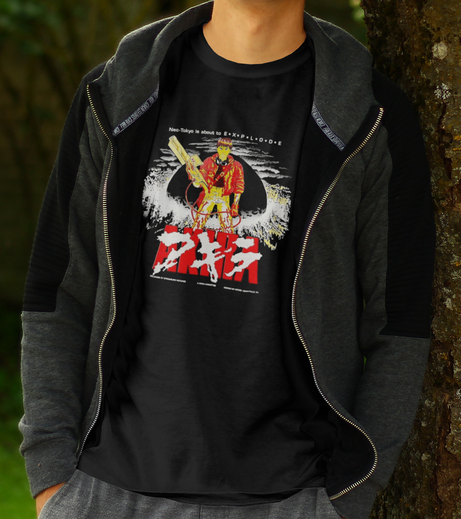 Akira Neo Tokyo Is About To Explode Iconic Anime Art Kaneda Explosion Scene T-Shirt