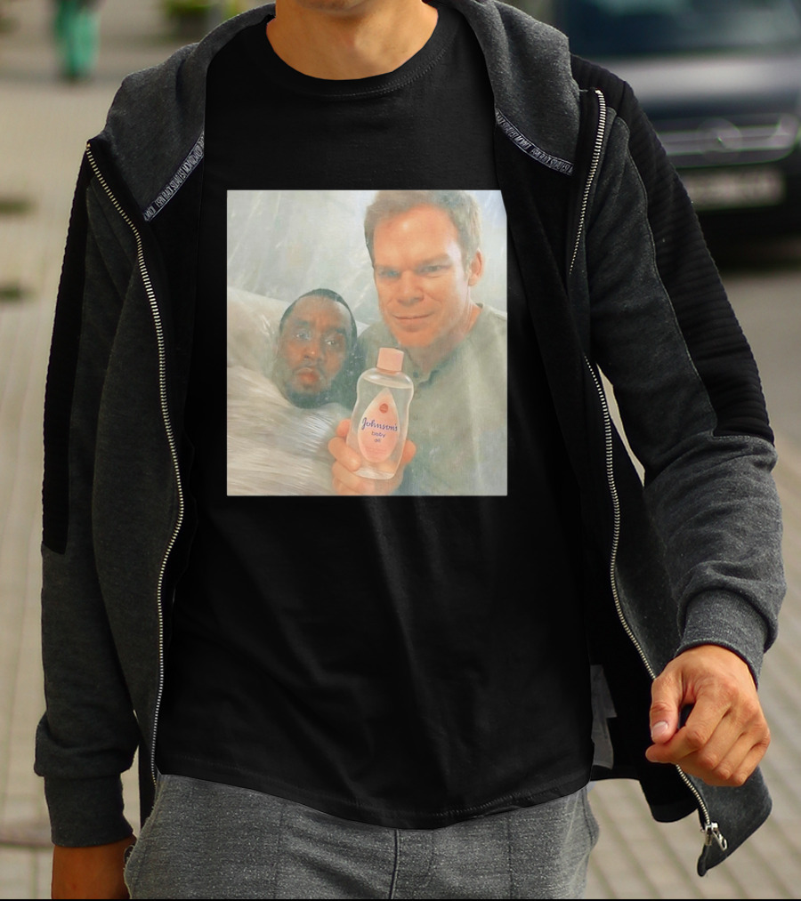 Dexter's Baby Oil With Diddy Wrapped In Plastic T-Shirt
