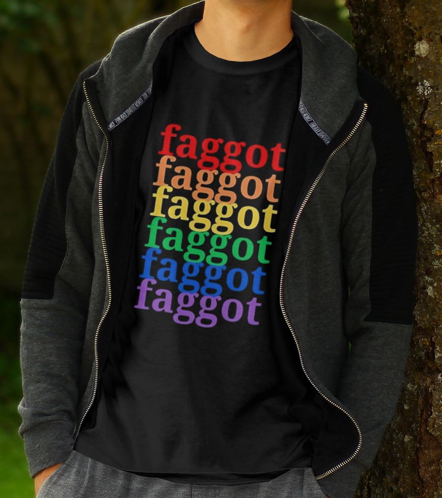 Faggot LGBT Flag T-Shirt