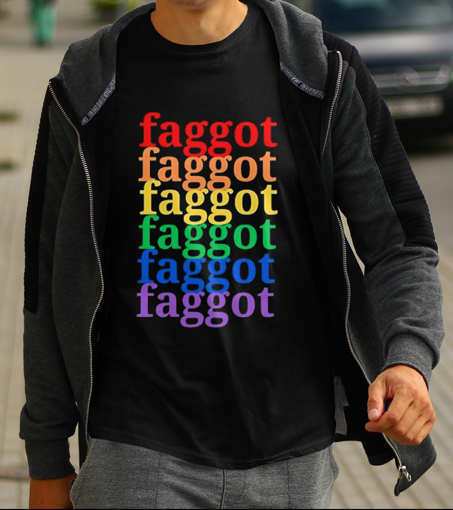 Faggot LGBT Flag T-Shirt