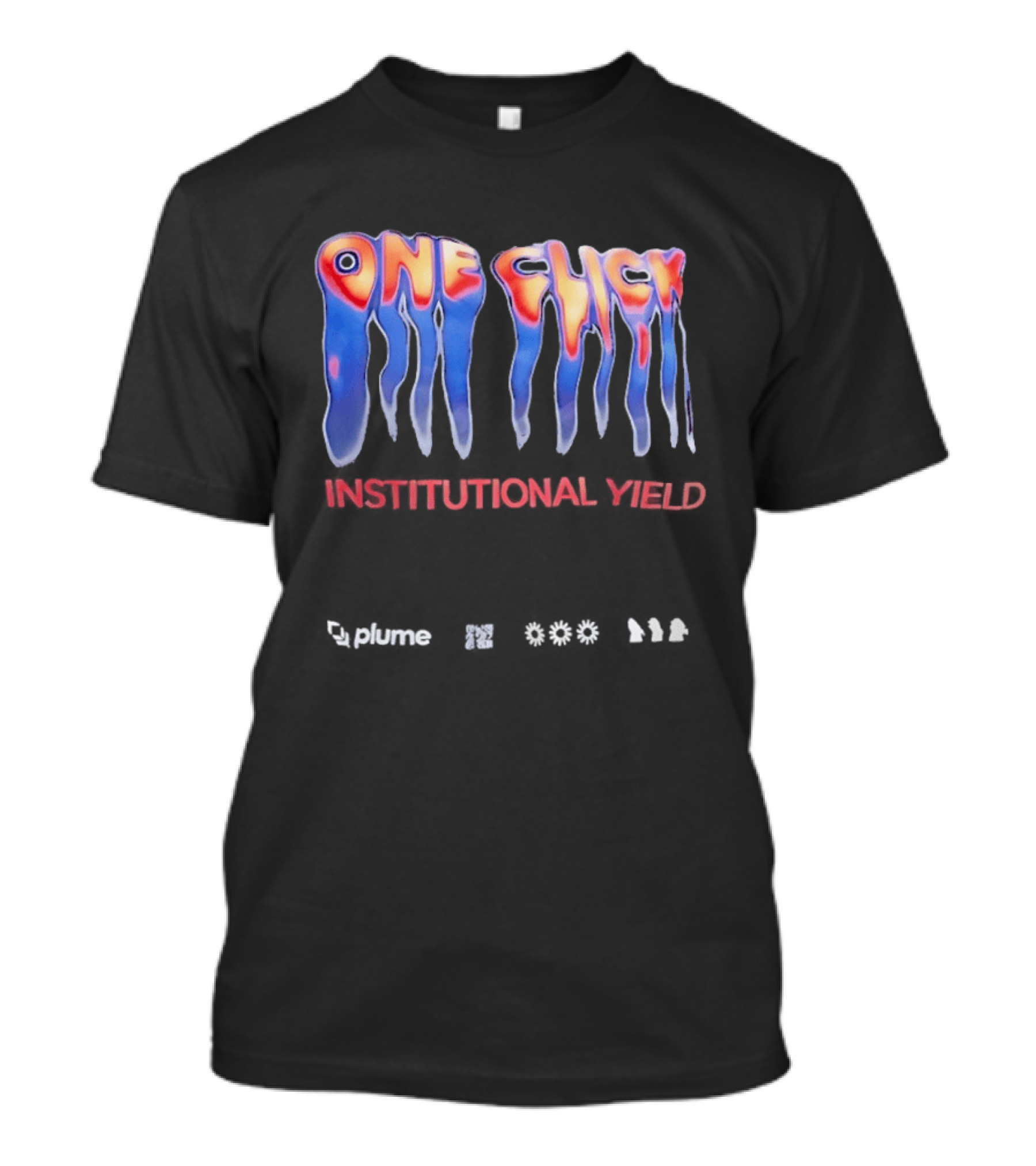 One Click Institutional Yield Plume Melting Graffiti 630 914 T-Shirt
