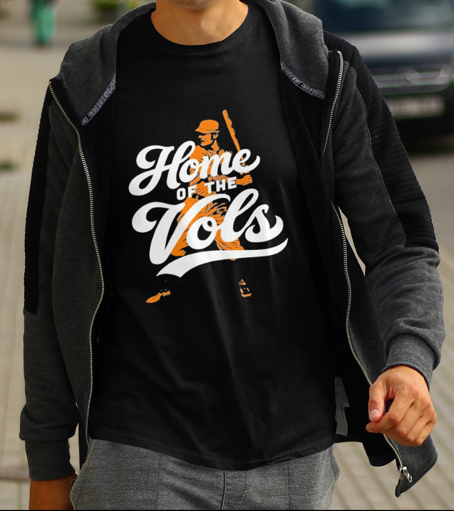 Home Of The Vols Tennessee Baseball Player T-Shirt
