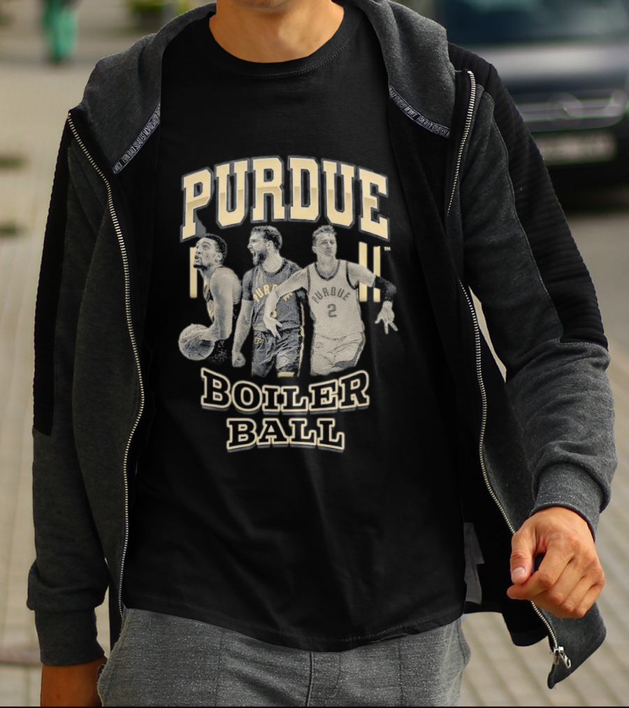 Purdue Boiler Ball Basketball Players Team Spirit T-Shirt