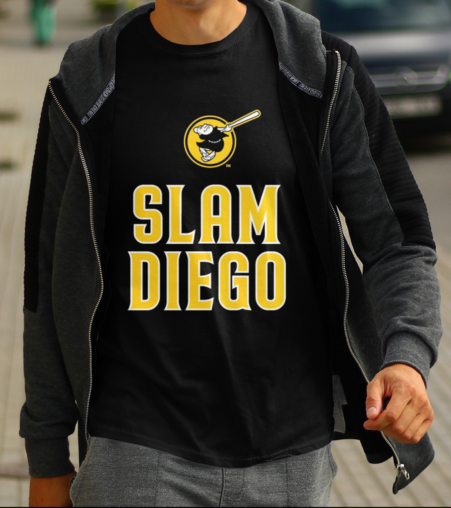 San Diego Padres Slam Diego Baseball Bat T-Shirt