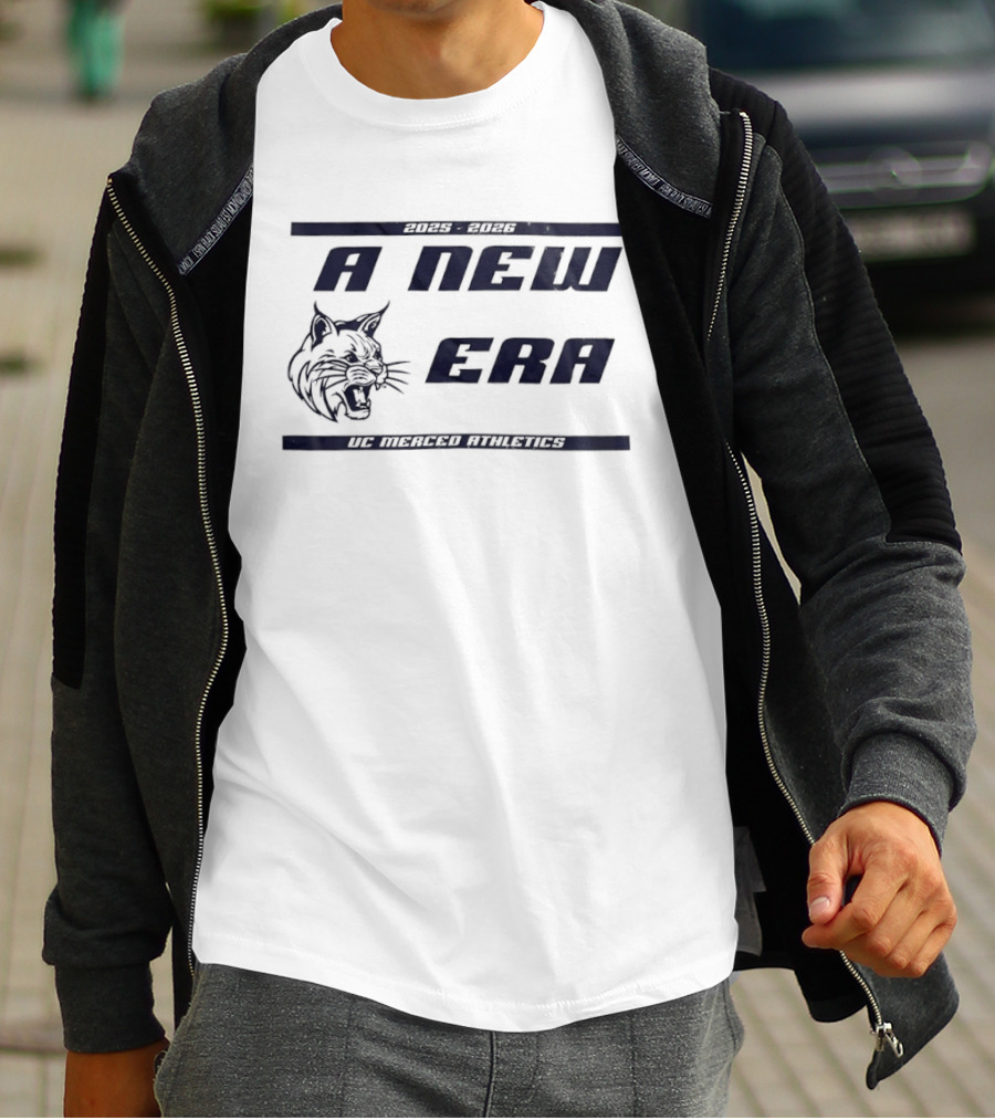 UC Merced Athletics 2025 2026 A New Era Bobcat T-Shirt