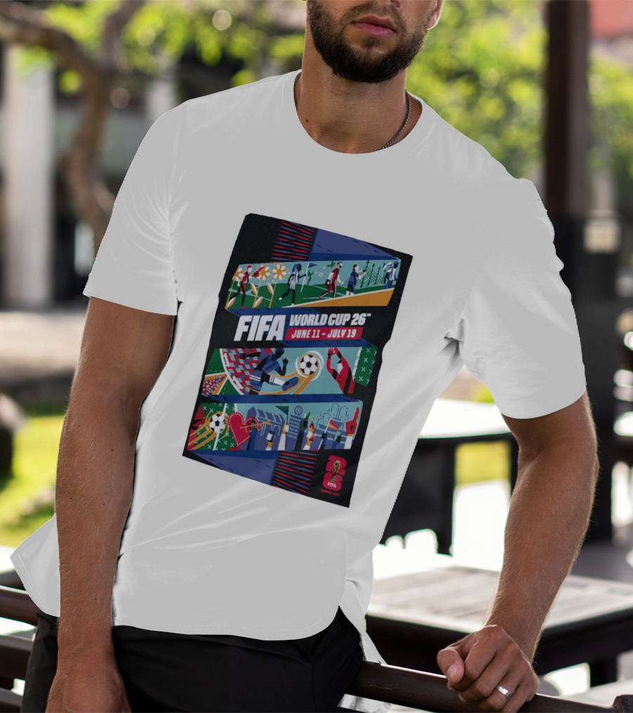 FIFA World Cup 2026 Kansas City June 11 July 19 Soccer Celebration T-Shirt