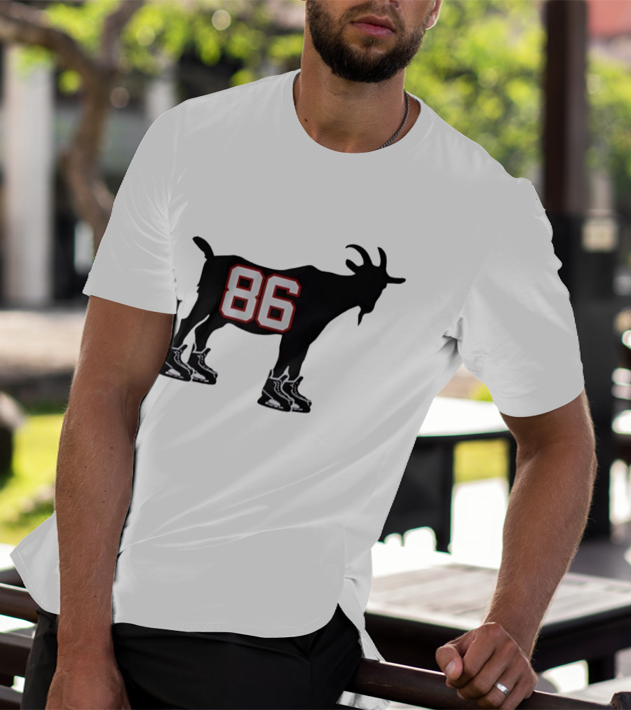 Jack Hughes 86 Hockey GOAT USA Winter Olympics T-Shirt