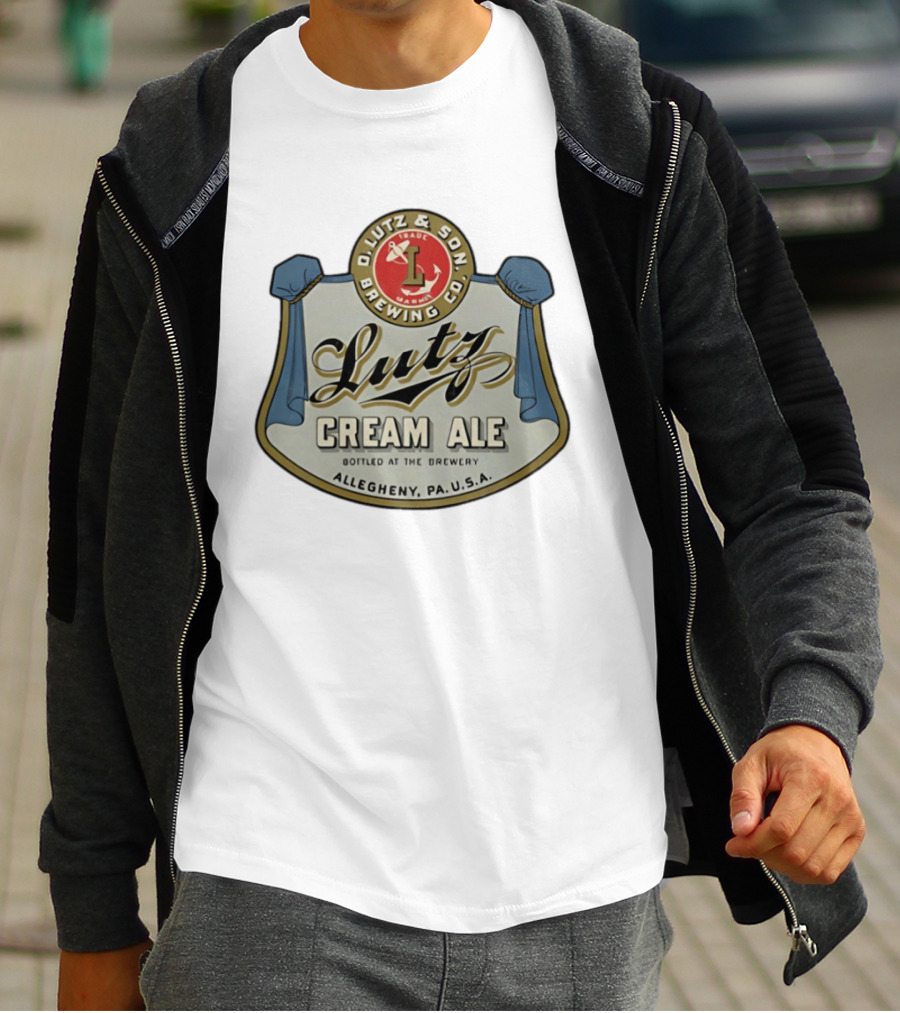 Lutz Cream Ale Bottled At The Brewery D Lutz & Son Brewing Co Allegheny PA USA T-Shirt