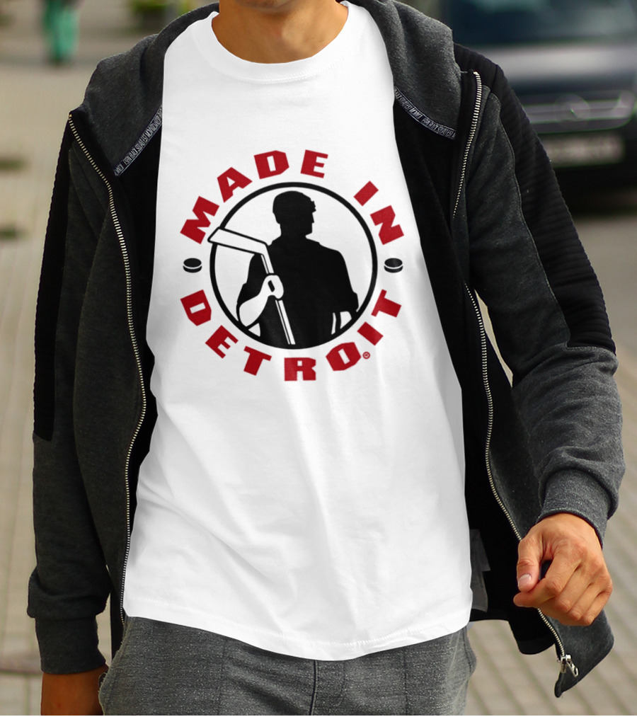 Made In Detroit Red Wings Hockey T-Shirt