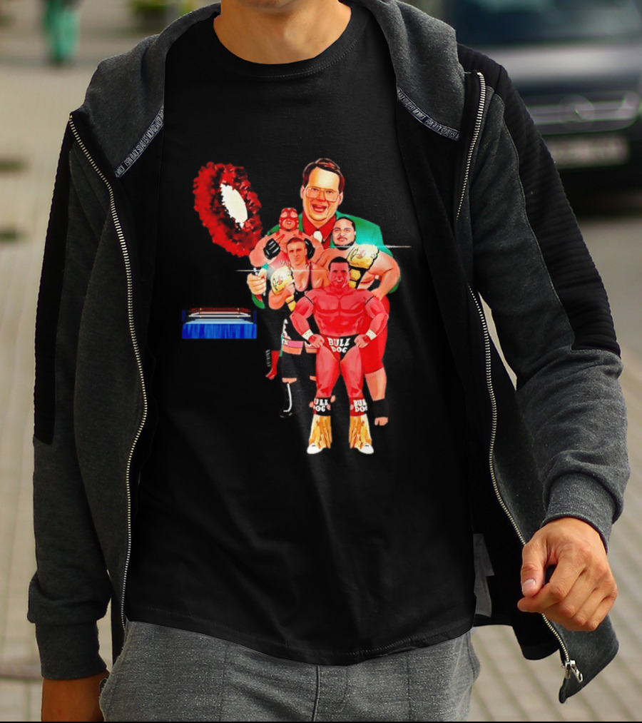 Camp Cornette 90s Wrestling Roster Vintage Collectible T-Shirt