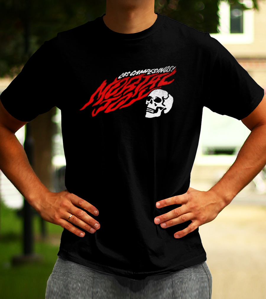 Los Campesinos Mortal Joy Tour Skull Flame T-Shirt