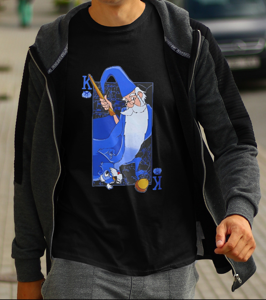 Merlin The Sword In The Stone Higitus Figitus King Card T-Shirt