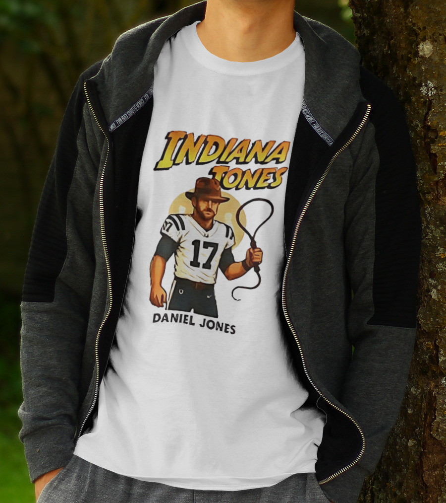 Daniel Jones Indiana Tones 17 Football Adventure T-Shirt