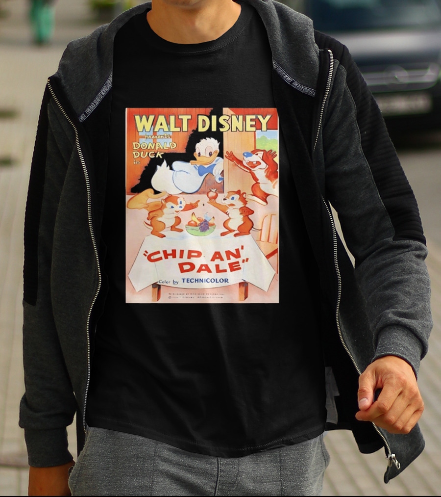 Walt Disney Presents Donald Duck In Chip An Dale Color By Technicolor T-Shirt