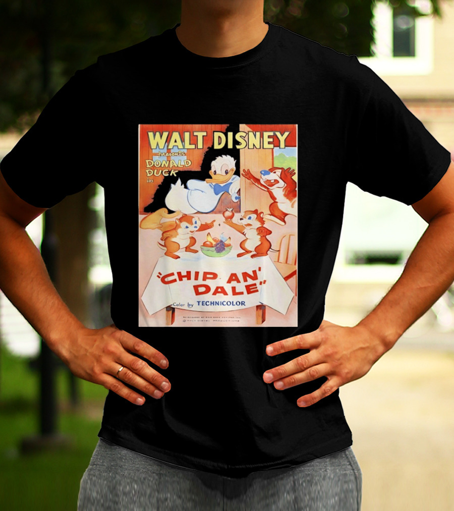 Walt Disney Presents Donald Duck In Chip An Dale Color By Technicolor T-Shirt