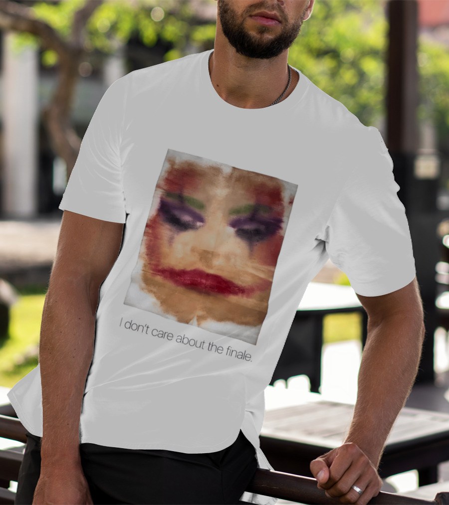 Joker I Don't Care About The Finale Abstract Face T-Shirt