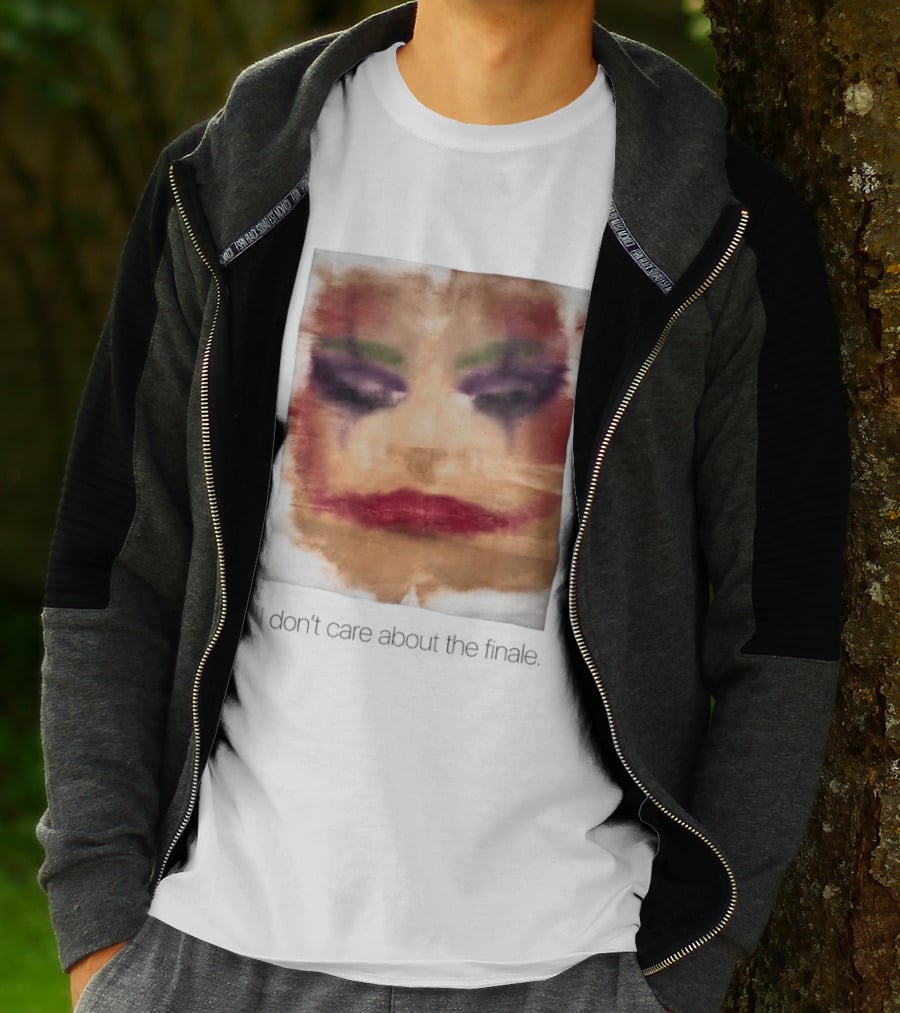 Joker I Don't Care About The Finale Abstract Face T-Shirt