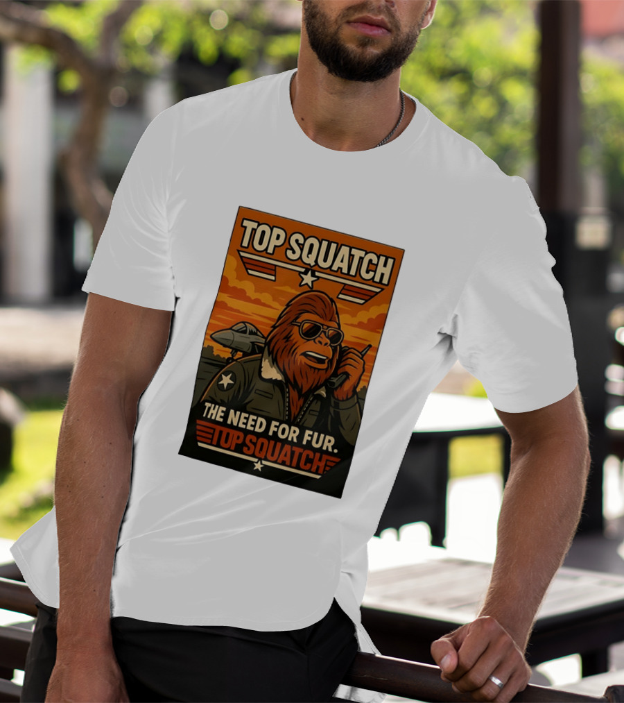 Top Squatch The Need For Fur Top Squatch Aviation T-Shirt