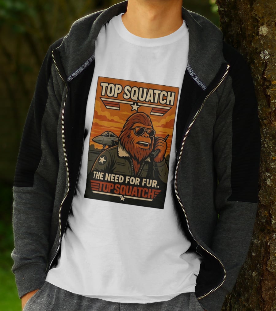 Top Squatch The Need For Fur Top Squatch Aviation T-Shirt