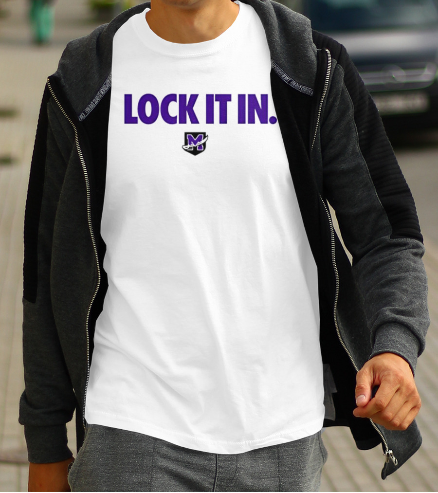 Mount Union Purple Raiders Lock It T-Shirt
