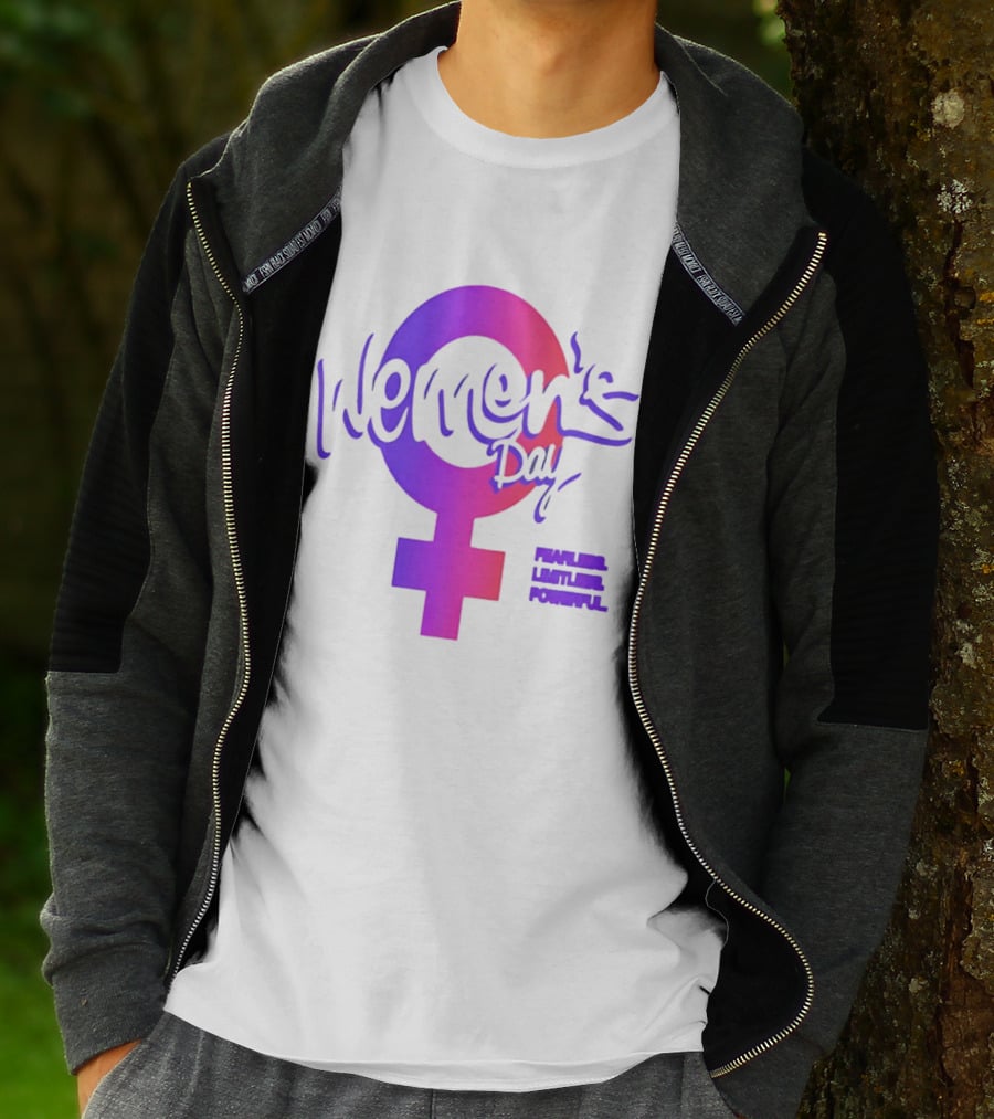 Women's Day Fearless Limitless Powerful T-Shirt