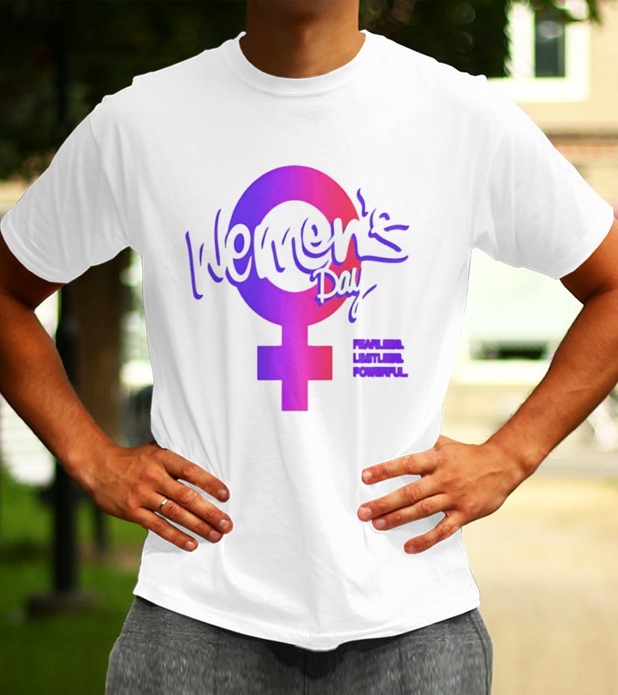 Women's Day Fearless Limitless Powerful T-Shirt