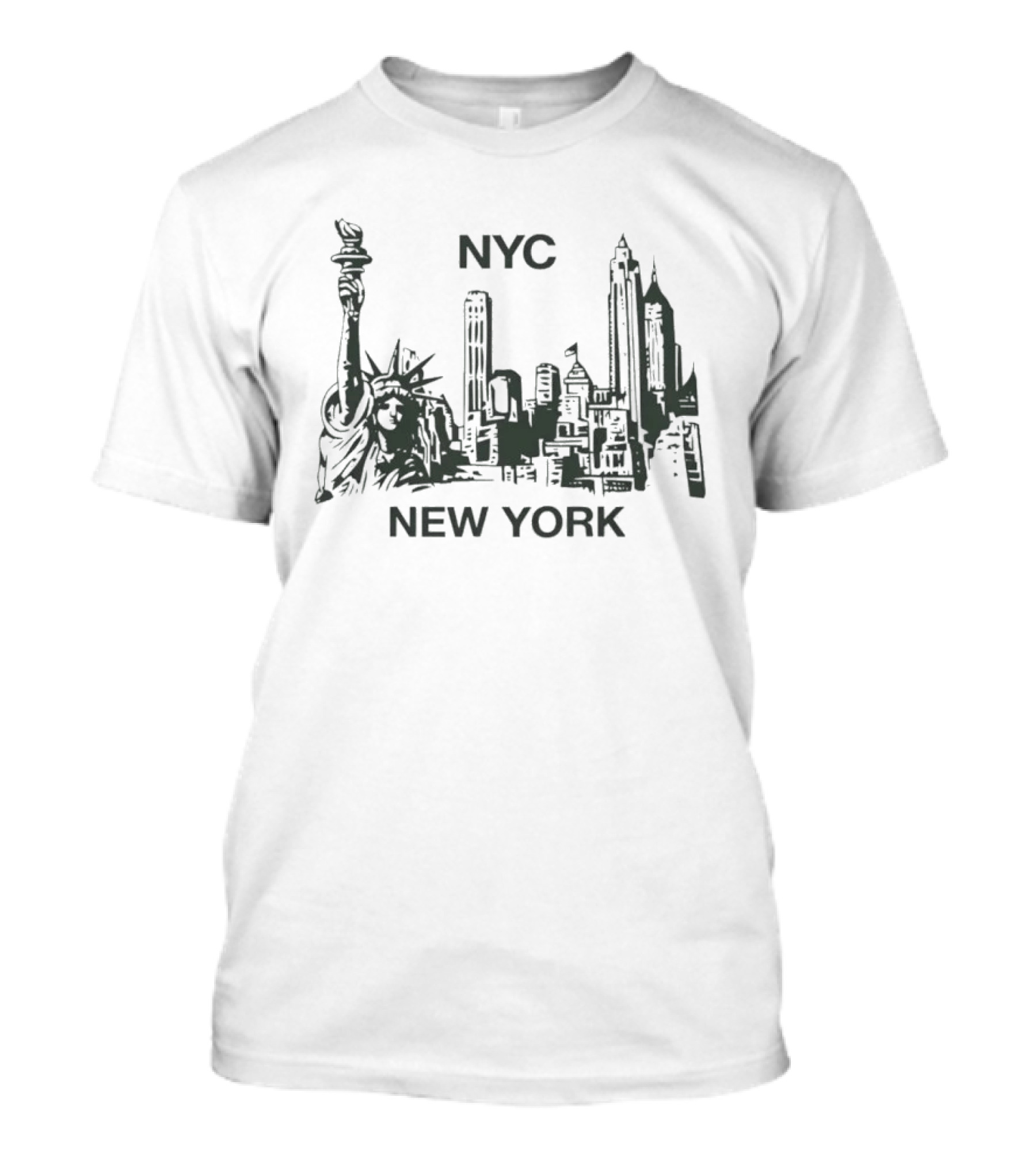 NYC New York Skyline Statue Of Liberty Icon Landmarks T-Shirt