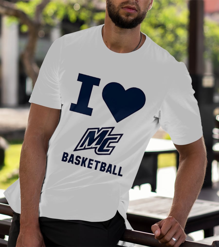 I Love MC Basketball Merrimack College T-Shirt