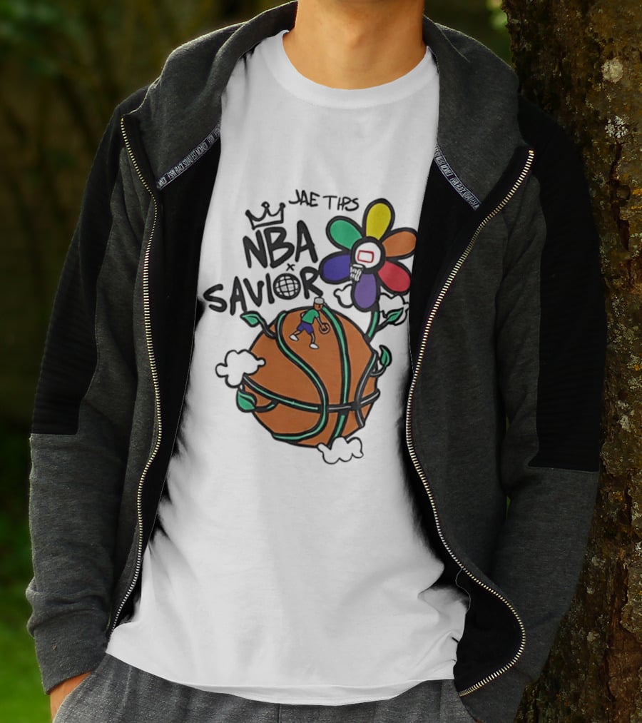 Jae Tips NBA Savior Basketball Flower Planet Player T-Shirt