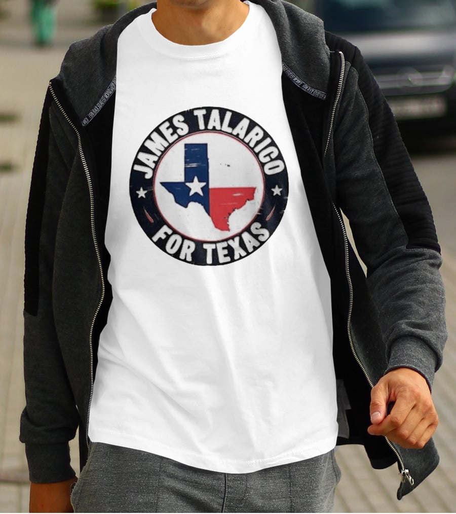 James Talarico For Texas Campaign Texas Map Star T-Shirt