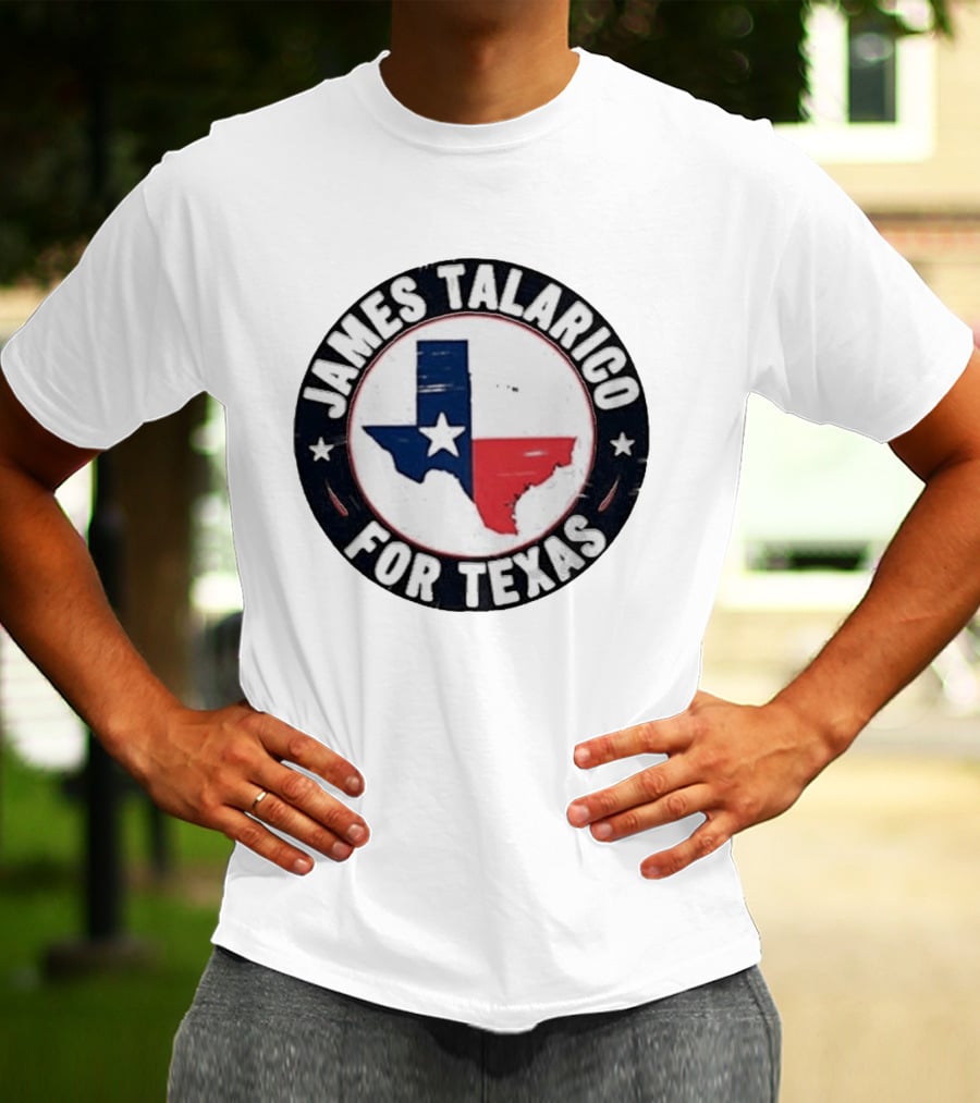James Talarico For Texas Campaign Texas Map Star T-Shirt