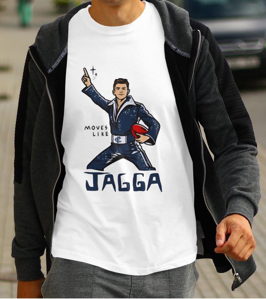 Jagga Moves Like Elvis Presley Carlton Football T-Shirt