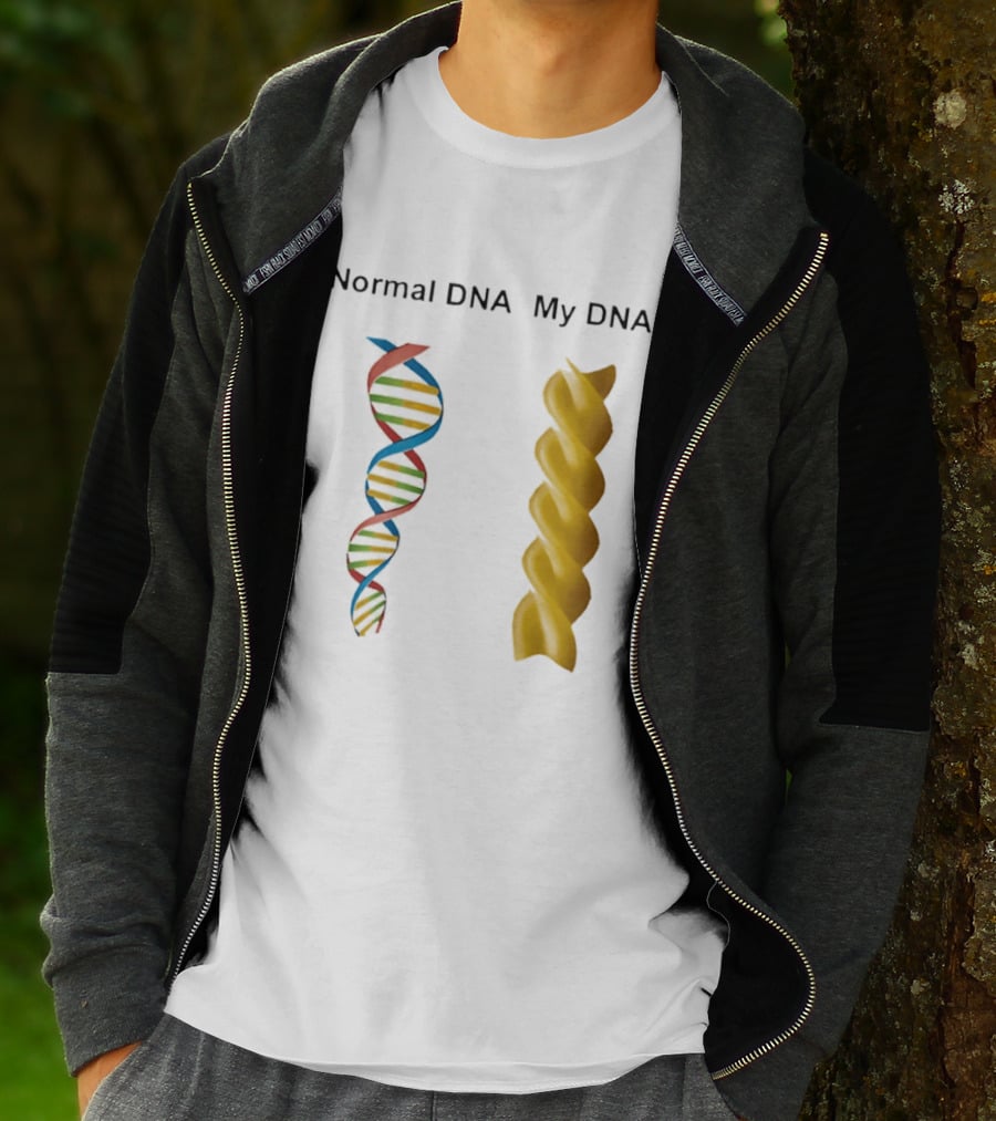 Normal DNA My DNA Fusilli Pasta Twist Humor T-Shirt