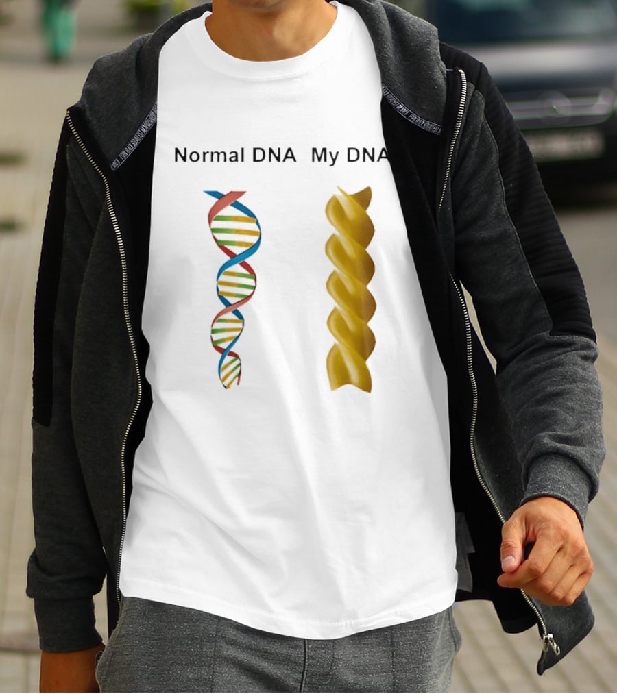Normal DNA My DNA Fusilli Pasta Twist Humor T-Shirt