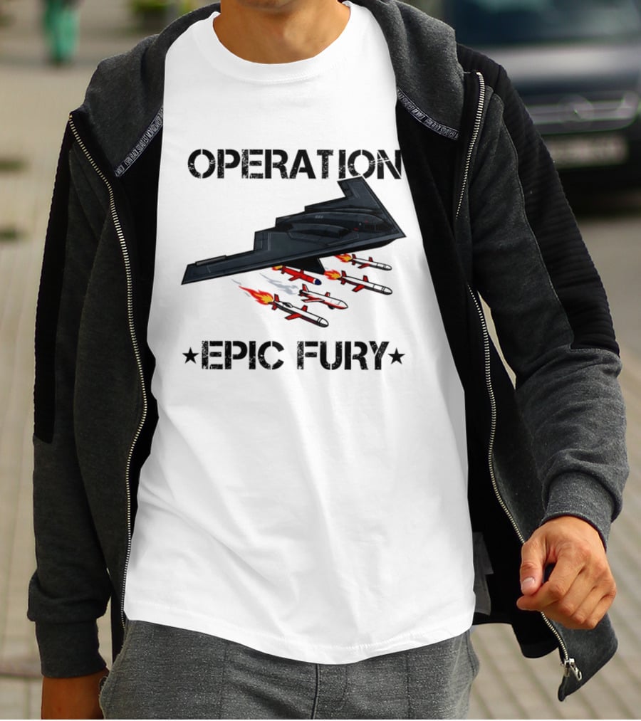 Northrop Grumman B 2 Spirit Operation Epic Fury America Airplane Aircraft T-Shirt