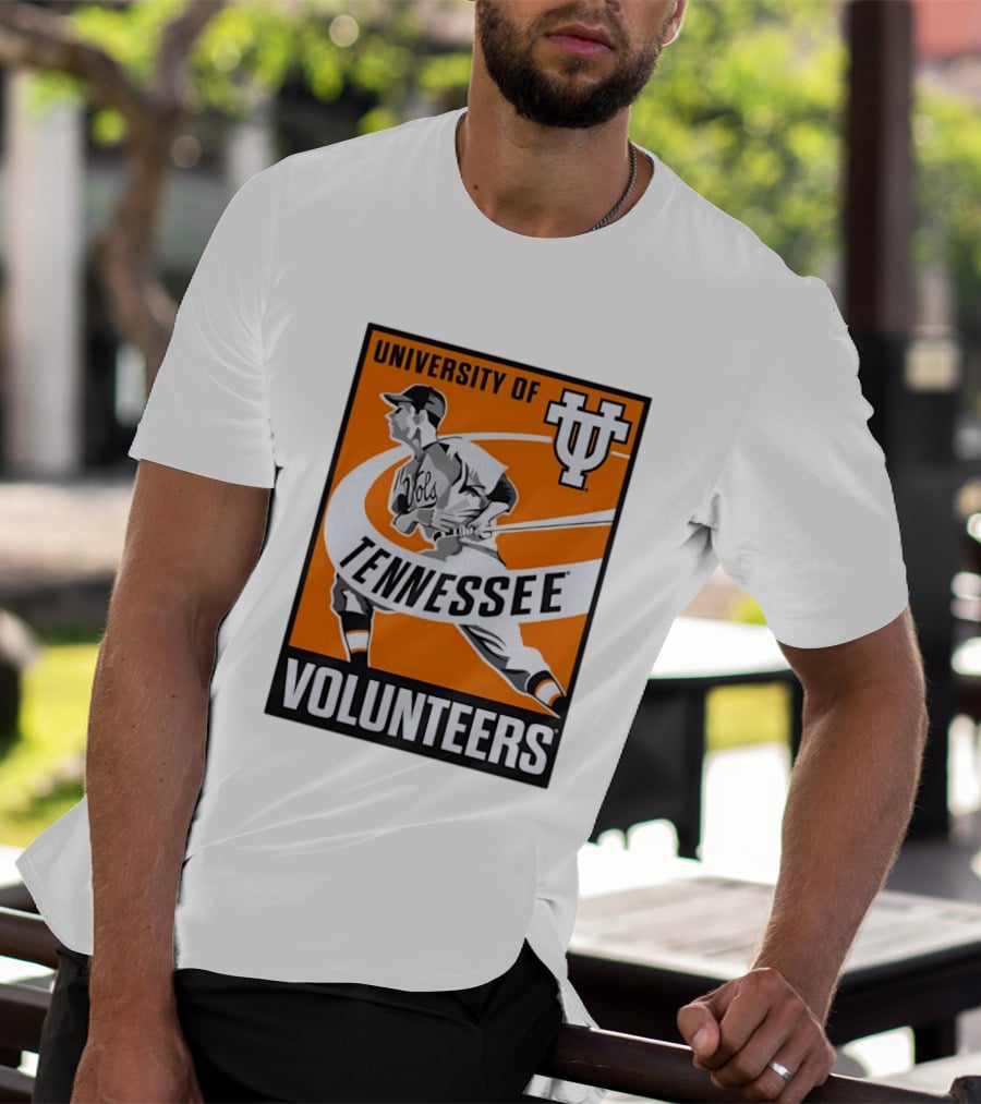 University Of Tennessee Volunteers Baseball Batter Icon UT T-Shirt