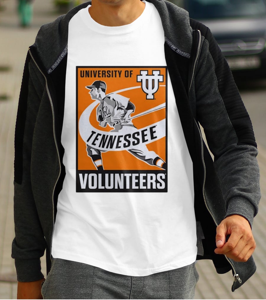 University Of Tennessee Volunteers Baseball Batter Icon UT T-Shirt