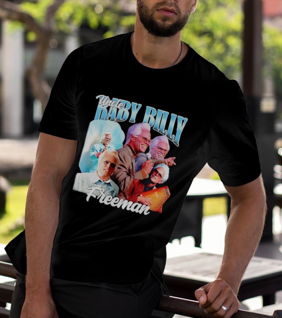 Uncle Baby Billy Freeman Character Collage T-Shirt