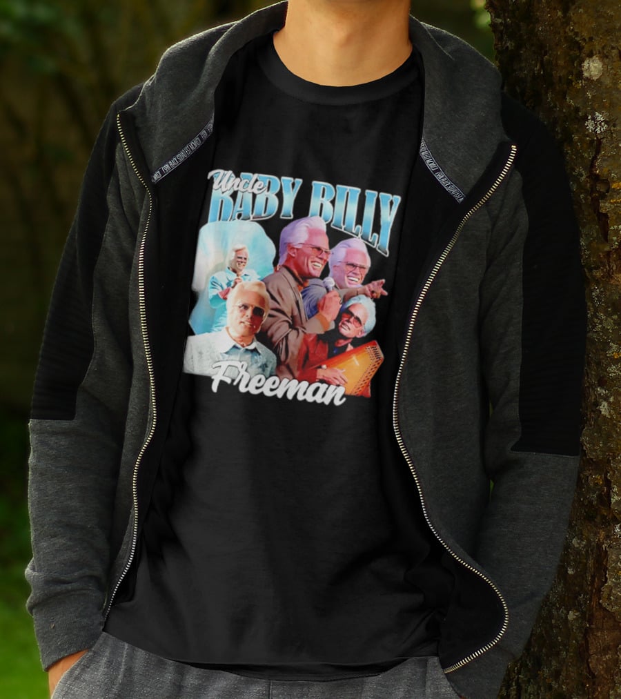 Uncle Baby Billy Freeman Character Collage T-Shirt