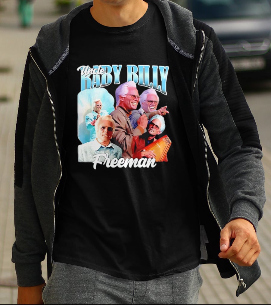 Uncle Baby Billy Freeman Character Collage T-Shirt
