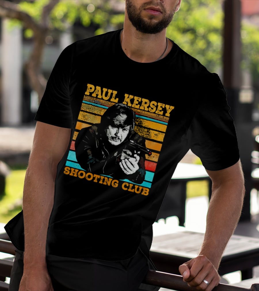 Paul Kersey Shooting Club Retro Style Gunman T-Shirt