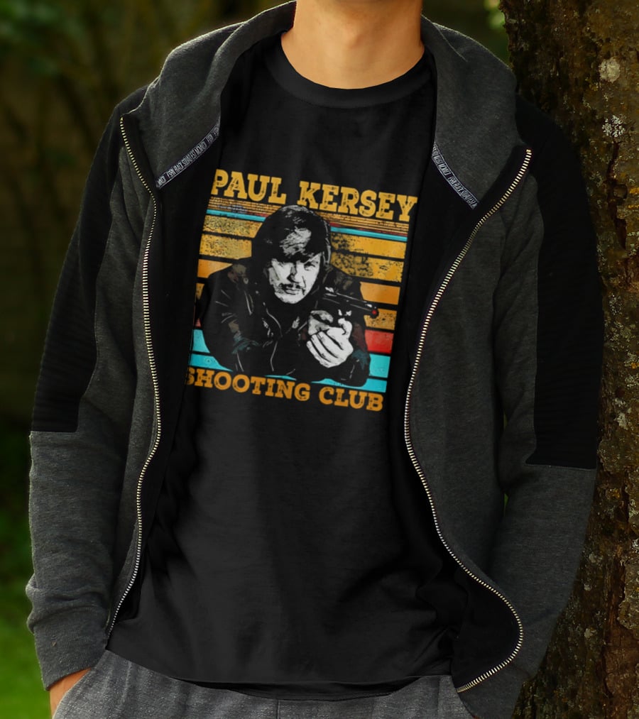 Paul Kersey Shooting Club Retro Style Gunman T-Shirt