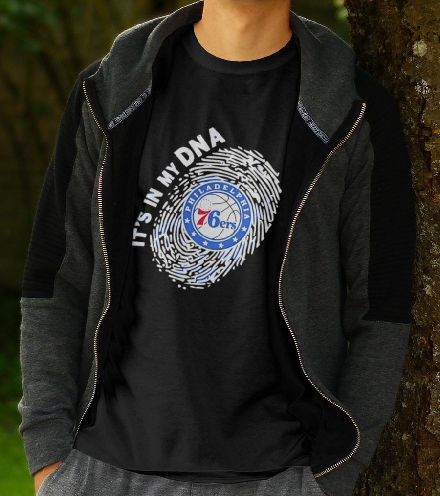 Philadelphia 76ers It's In My DNA Fingerprint Basketball Fans Gear T-Shirt