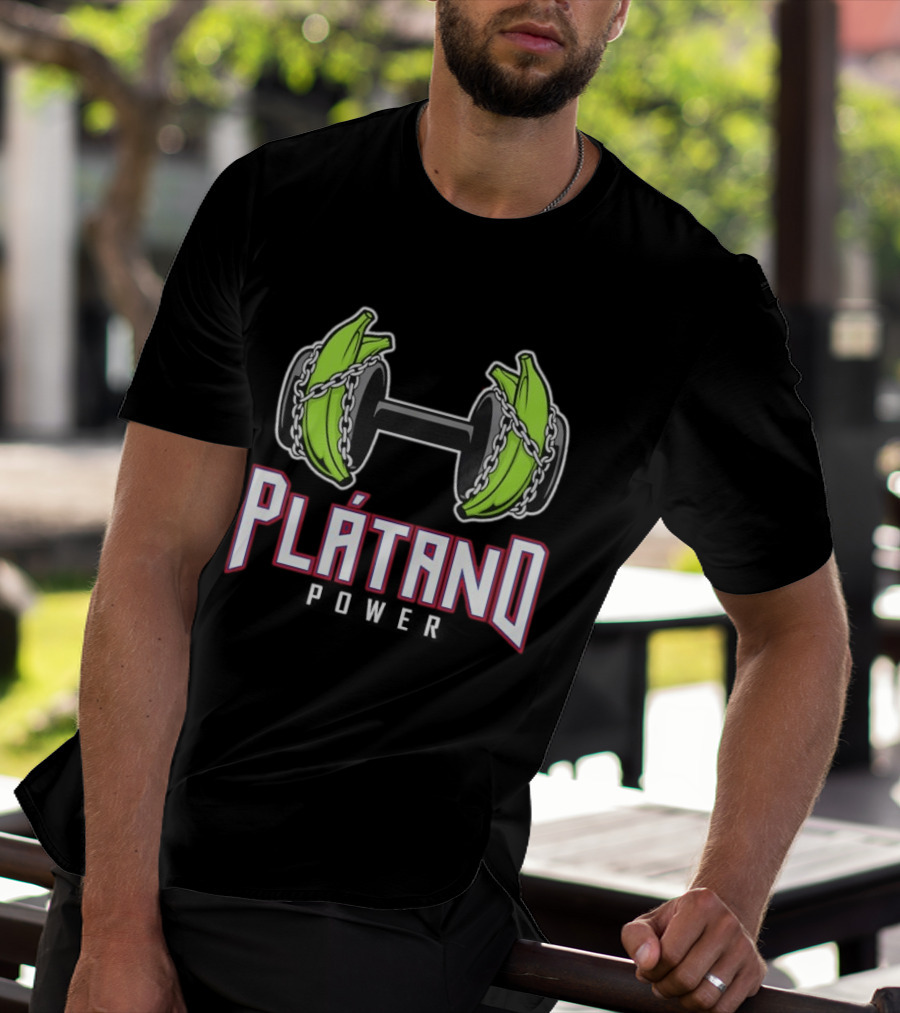 Plátano Dumbbell Power Fitness Strengthener T-Shirt