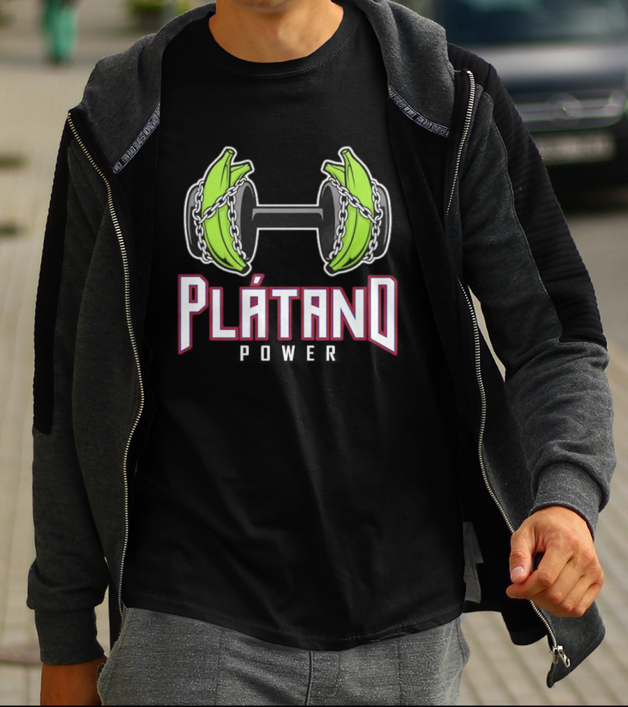 Plátano Dumbbell Power Fitness Strengthener T-Shirt