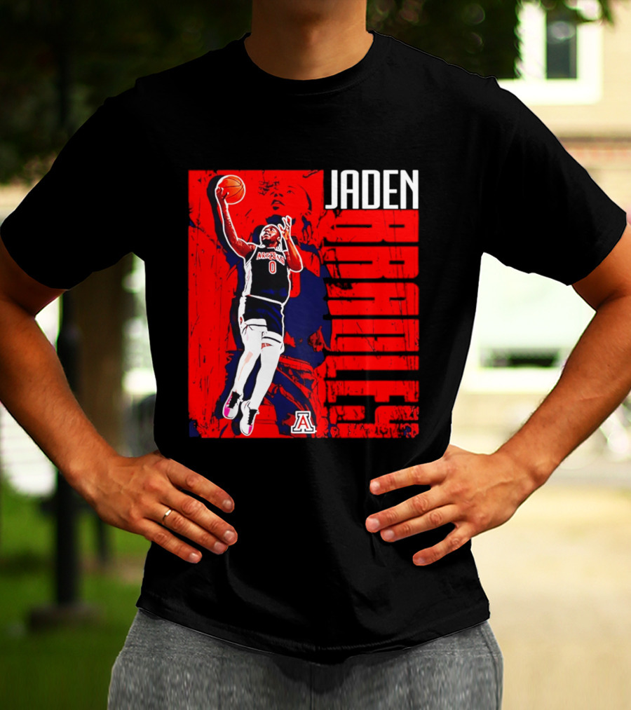 Jaden Bradley Arizona Wildcats NCAA Basketball Player Collage T-Shirt